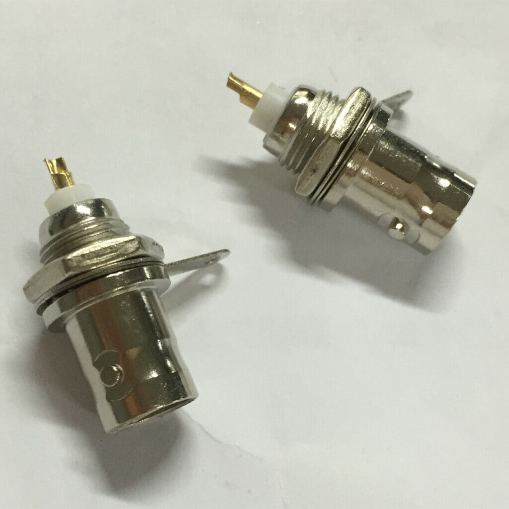 10 Pieces BNC Male Connector Solder RF Connector PCB Plug for Coaxial Cable
