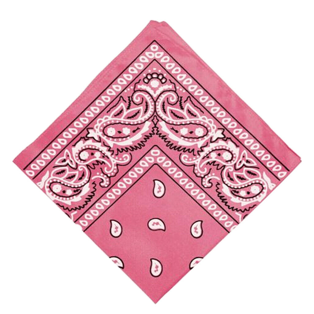 4 Pieces Women's 22x22" Cowboy Headwear Bandana Handkerchief Cotton Soft