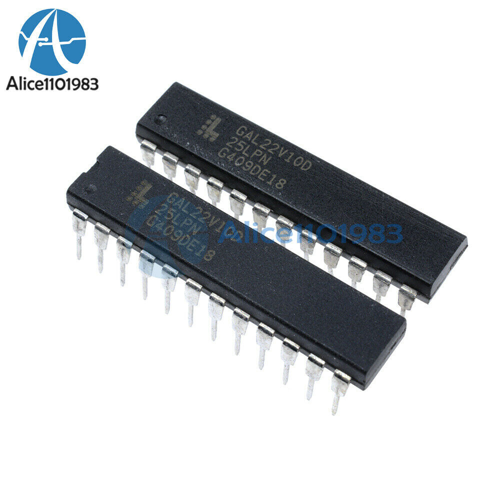 10PCS Bundle IC GAL22V10D-15LP GAL22V10D DIP-24 LATTICE