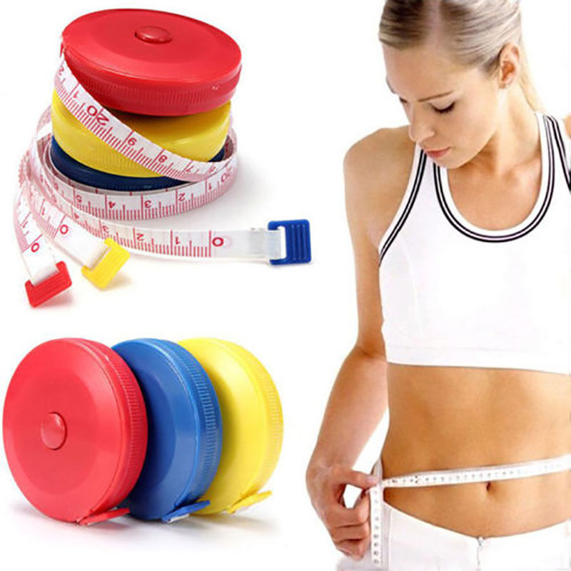 Retractable  Body Measuring Tape Sewing Cloth Tailor Dieting Tapeline Ruler 1.5M