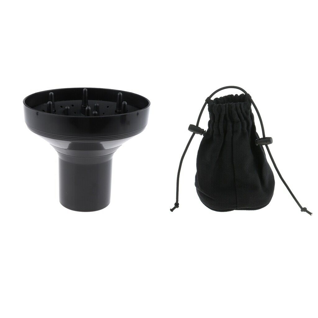 2pcs High Quality Black Universal Hair Dryer Sock Diffuser Blower with Canvas
