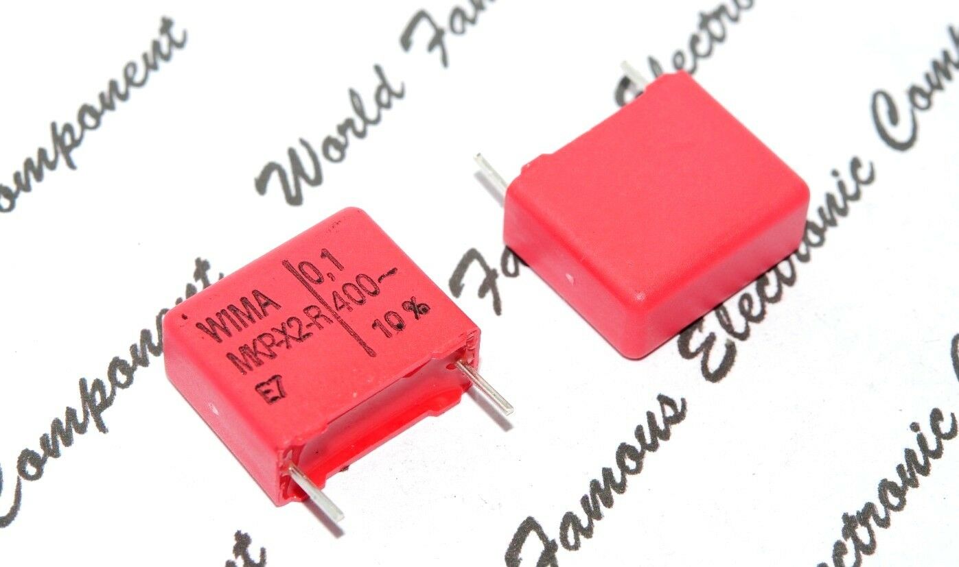 4pcs-WIMA MKP-X2R 0.1uF 400V ac 10% pitch:15mm RFI Capacitor MKXR3W31004F00KSSD