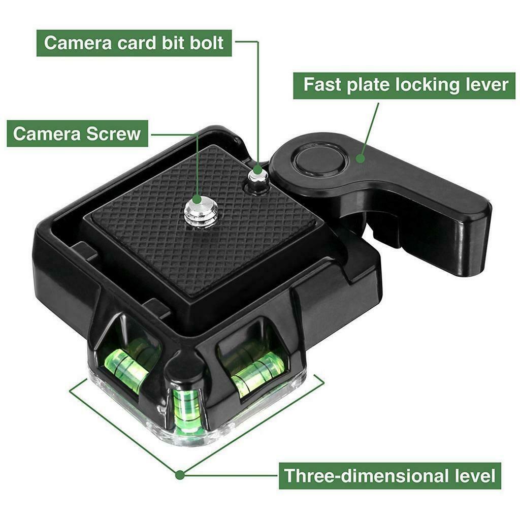 Tripod ball head adapter quick release plate for Canon Nikon Sony