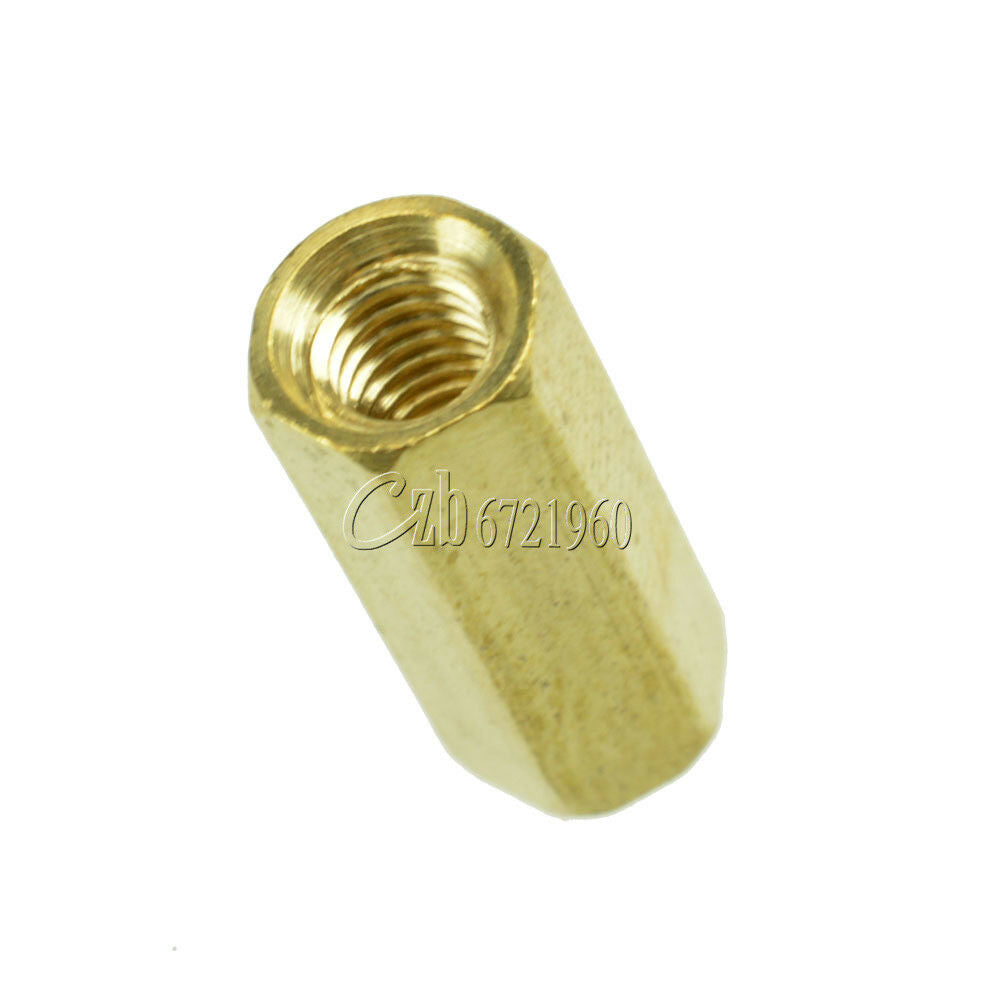50PCS Brass M3 12mm M3*12 PCB Boards Hex Screw Net Nut Standoff Spacer