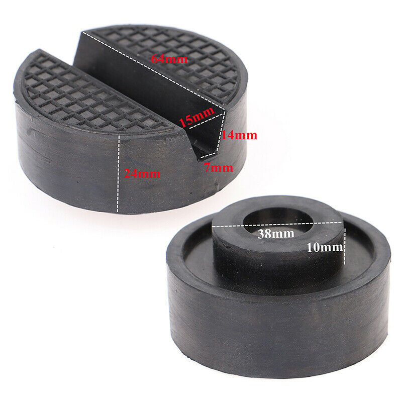 Car Lift Jack Stand Rubber Pads Black Rubber Slotted Floor Jack P.l8