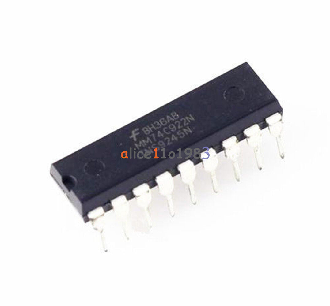 2PCS IC MM74C922N MM74C922 FSC ENCODER 16-KEY DIP-18 Top