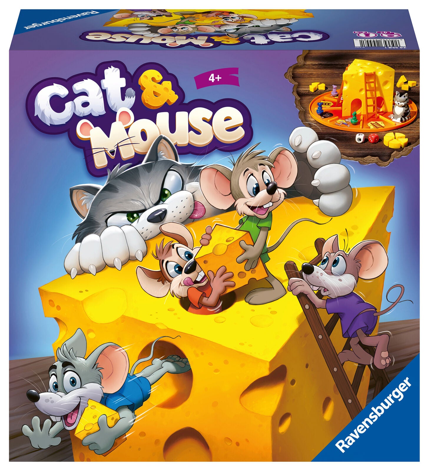 24558 Ravensburger Cat & Mouse Fun Game Family Children Kids Age 4 Years+