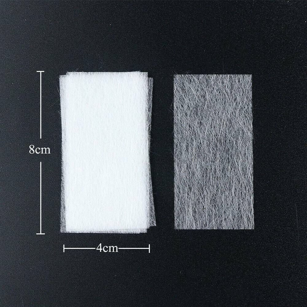 10x Nail Art White Non-woven Silk Fiberglass Gel Tips Extension Fiber Glass Form