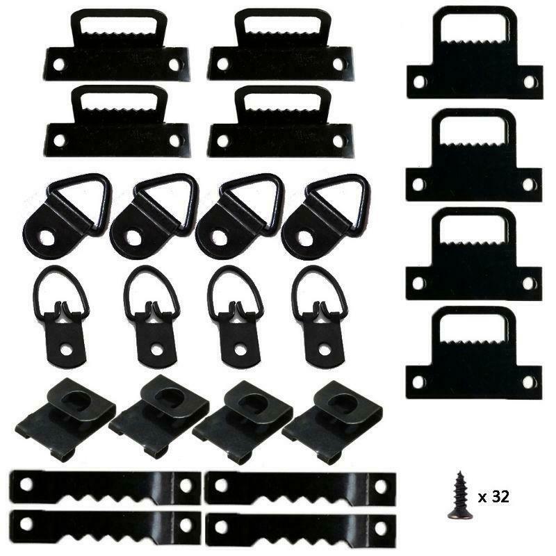 56pcs/set Photo Picture Frame Hanging Kit Heavy Duty Serrated Hanger Hardware