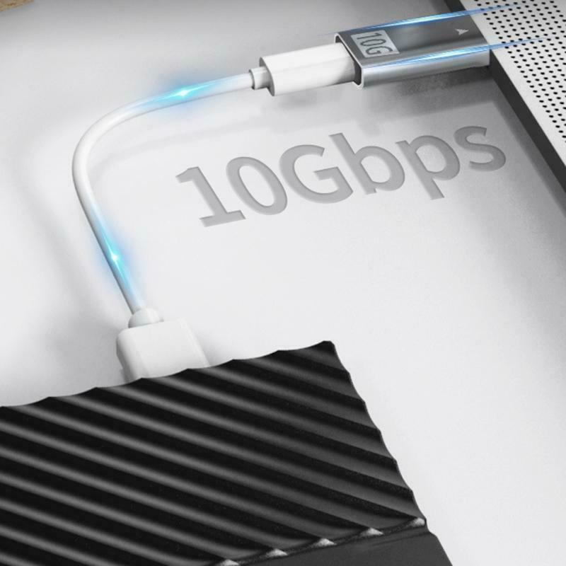 Aluminum Alloy Shell USB to Type-C Gen2 USB3.1 Adapter Converter Built-in Chip