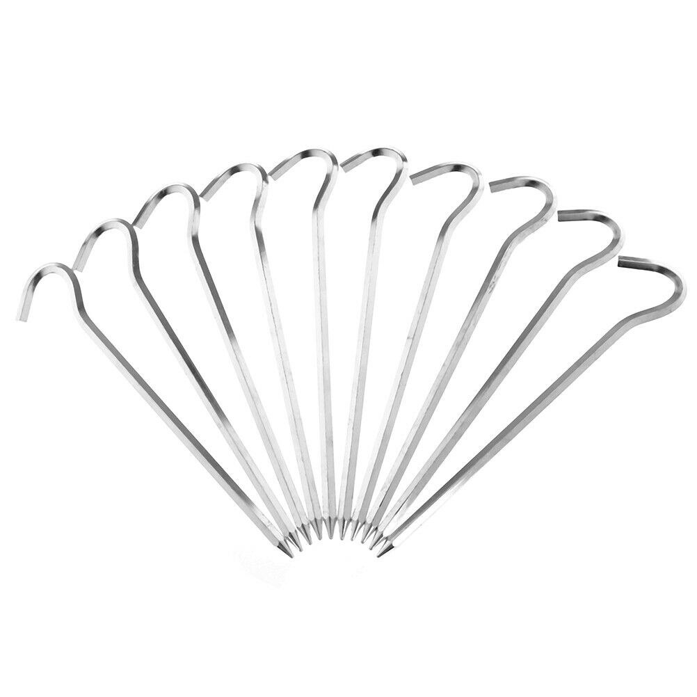 10Pcs/SET Tent pegs Aluminum Alloy Tent nail Tent Stake Nails Ground Pin DD