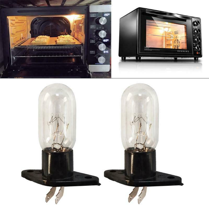 2A 240V 25W Microwave Oven Bulb Refrigerator Lighting Bulb Base with Holder