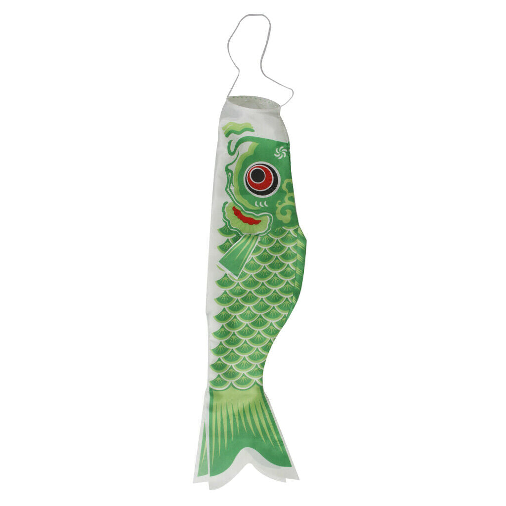 2x Japanese Windsock Carp Flag Koi Nobori Koinobori Streamer Home Plaza