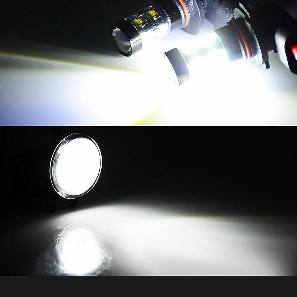 1pair ,DRL daytime running lights 50W White Fog Lights Bulbs 950LM/bulb Lights