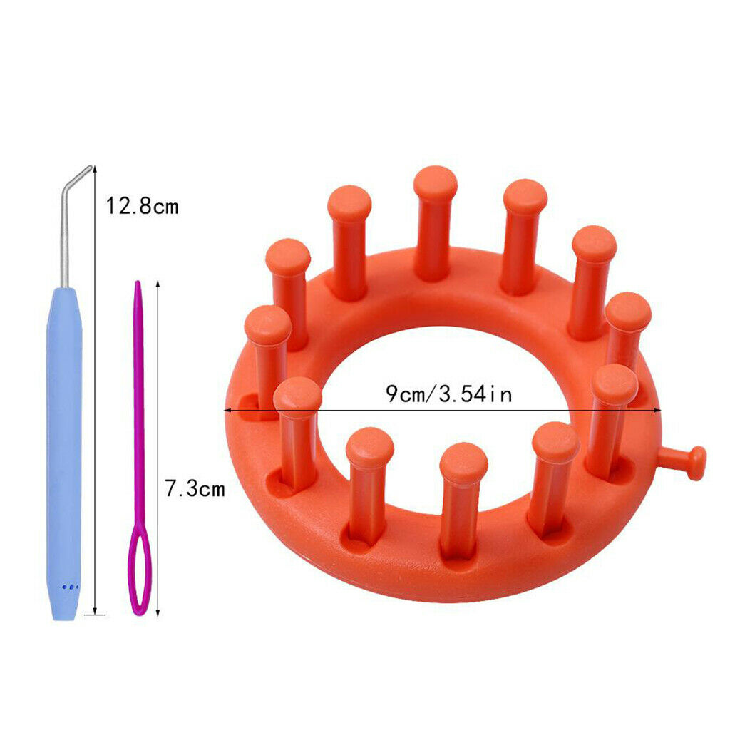 Durable Knitting Loom for Beginners Pros Knit Weaving Tools Set DIY Hat, Sock,