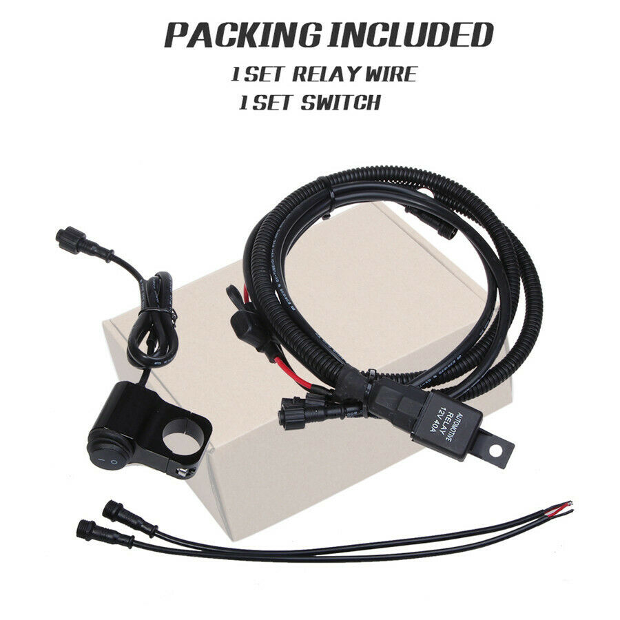 Motorcycle Universal Headlight Switch Relay Control Line Set for Yamaha Kawasaki