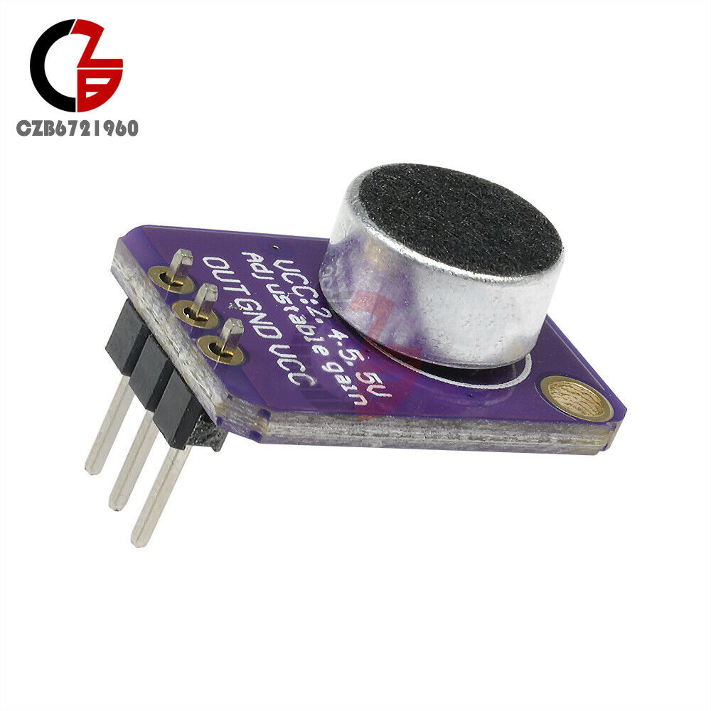 GY-MAX4466 Electret Microphone Amplifier with Adjustable Gain for Arduino