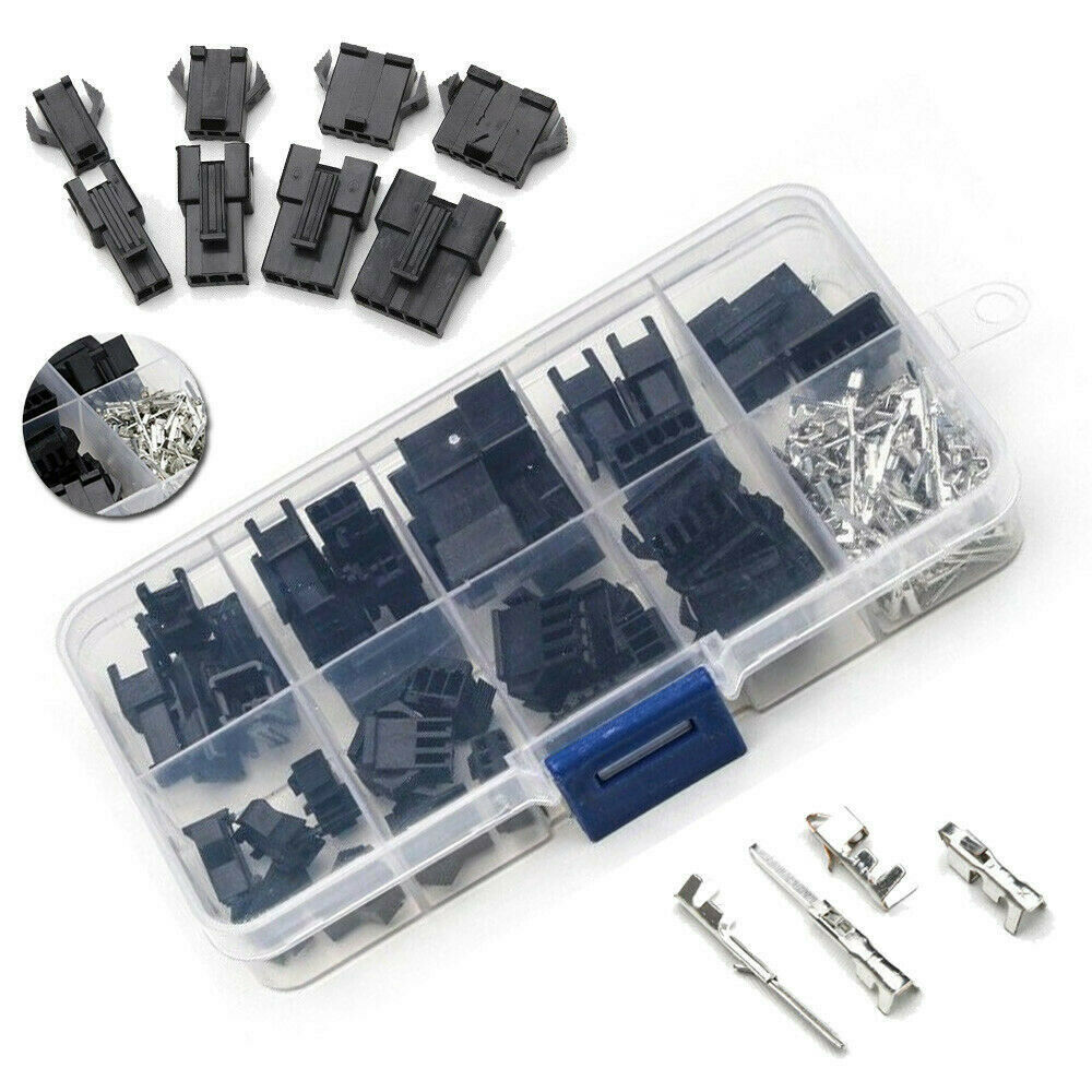 200Pcs 2.54mm Connector 2/3/4/5Pin F/M Cable Plug Header Housing Wire Connector~