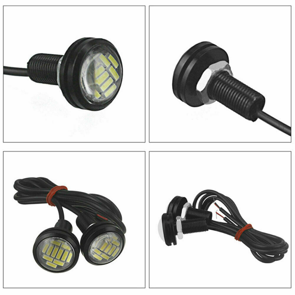 10 Purple DC 12V 5W Eagle Eye LED Daytime Running DRL Backup Light Car Rock Lamp