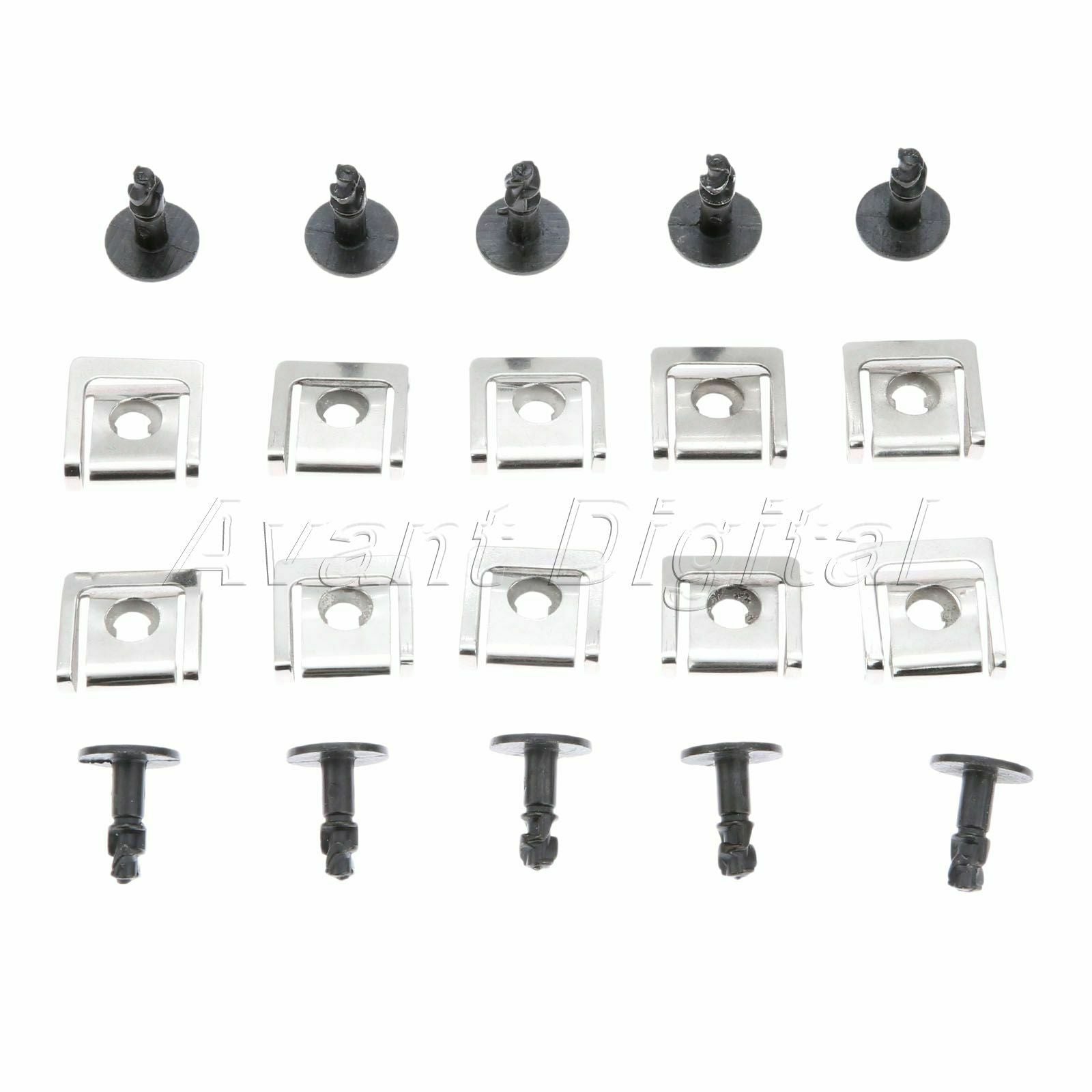 10x Under Engine Cover Fastener Clips  w/ Screws fit for  A4 1995-2001 98 96