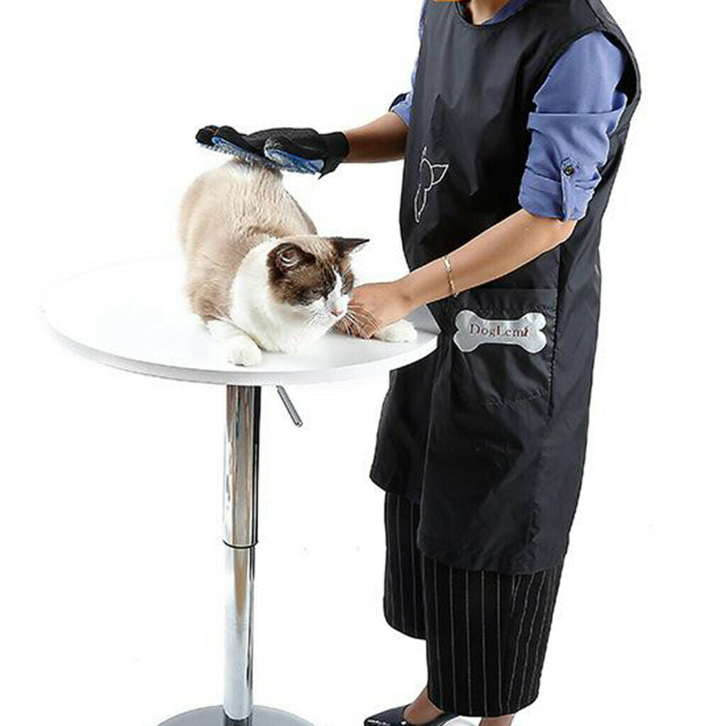 Size_M Pet Grooming Apron Workwear Smock Work Clothes for Dog Beauticians