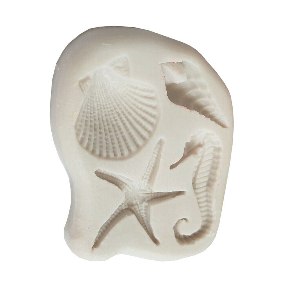 Marine Life Silicone Mould Craft Soap Fondant Cake Chocolate Candle Molds