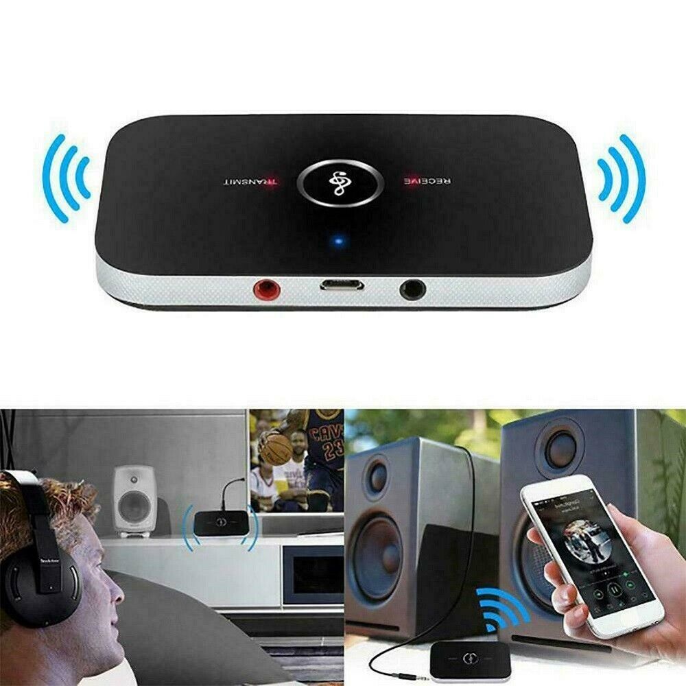 2IN1 Bluetooth 5.0 Transmitter Receiver Wireless Audio 3.5mm USB Aux Adapter AU.