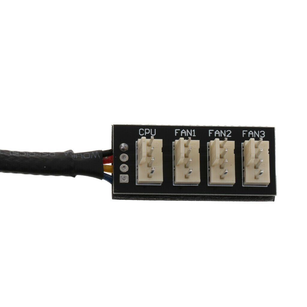4-way PWM splitter hub PC cooler fan power cable 1 to 4 ways