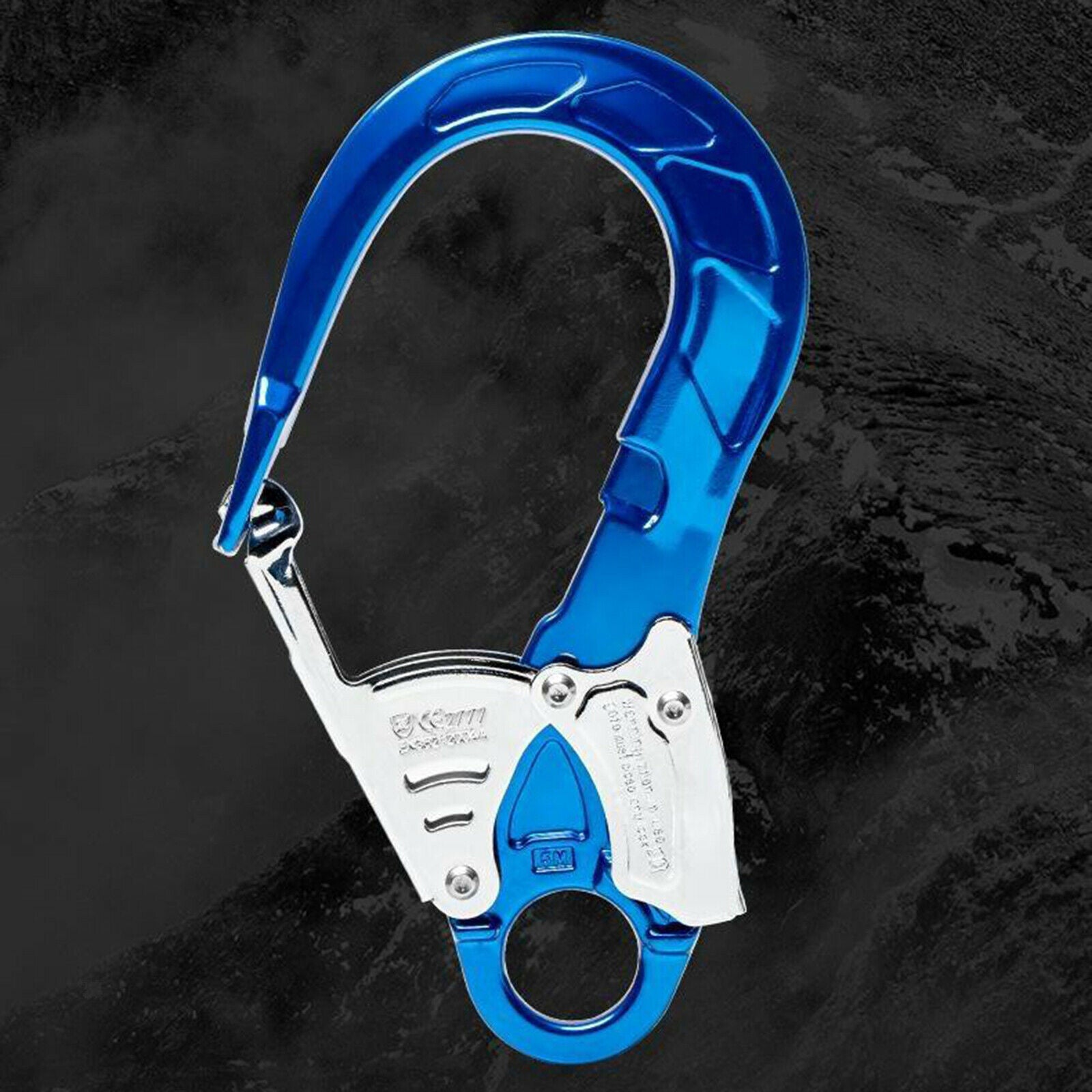 23KN Rock Climbing Scaffolding Safety Lanyard Spring Locking Snap Clip Hook