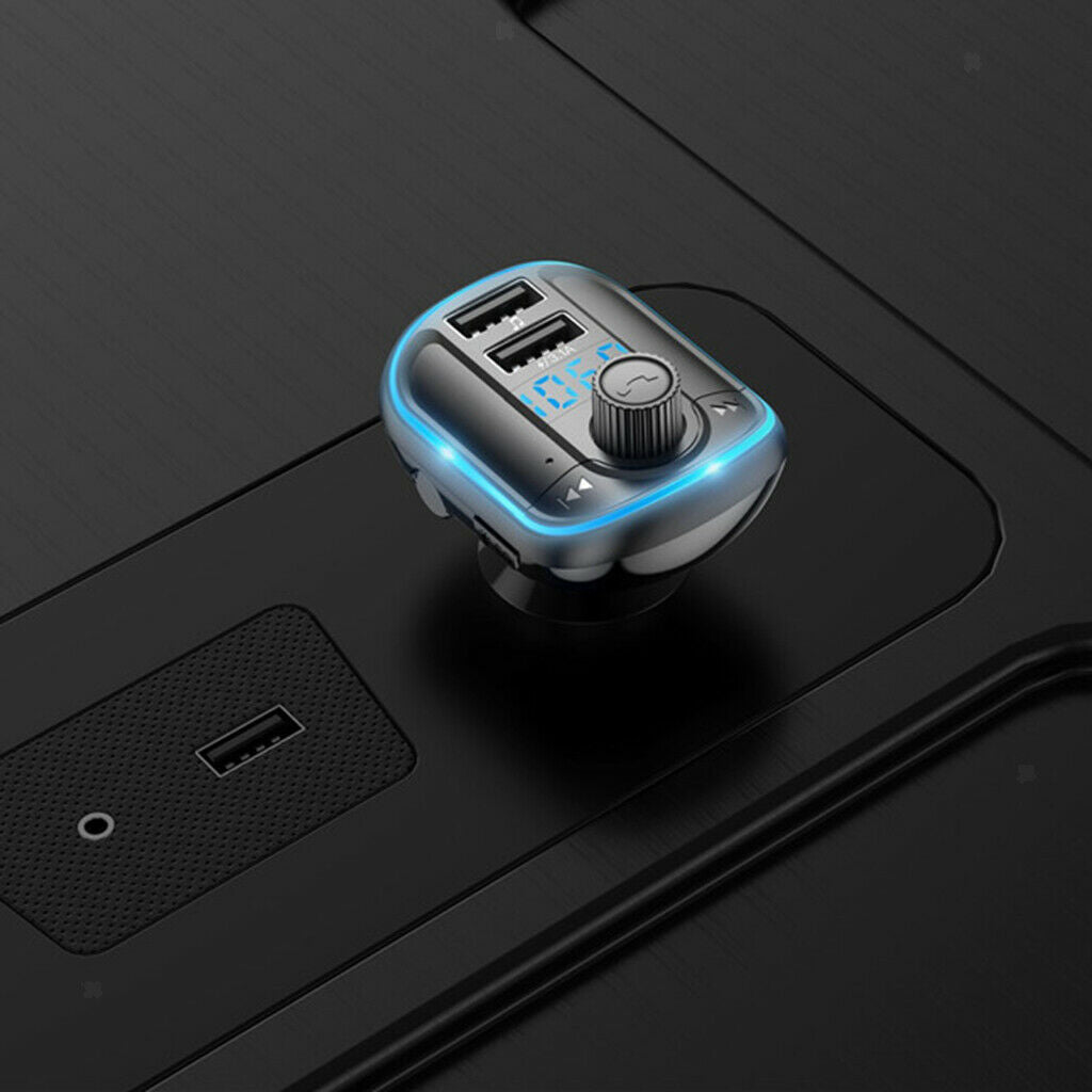Car Bluetooth Transmitter BT5.0 Wireless Handsfree AUX Radio FM Transmission