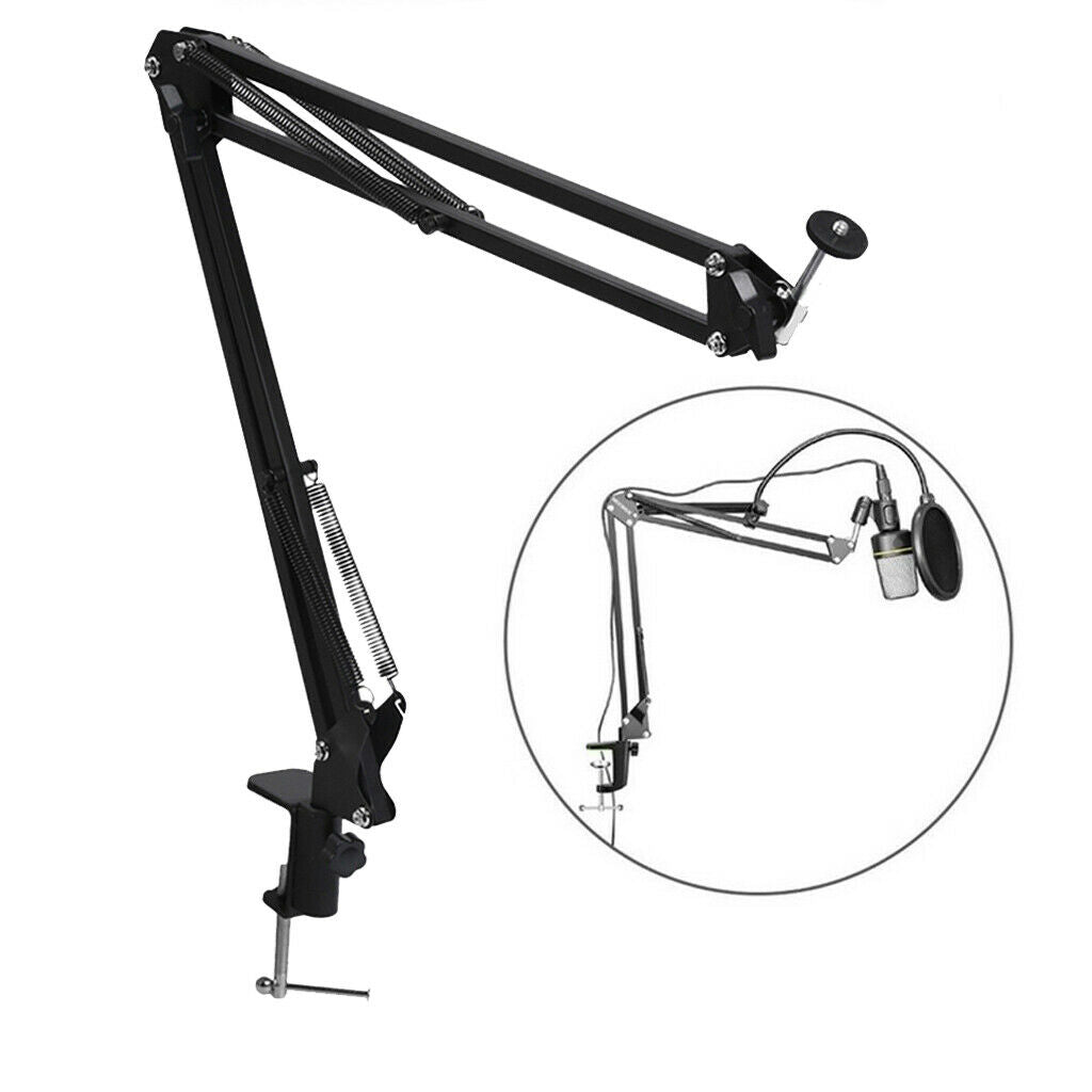 Heavy Duty Extendable Recording Microphone Holder Suspension Boom Scissor Arm