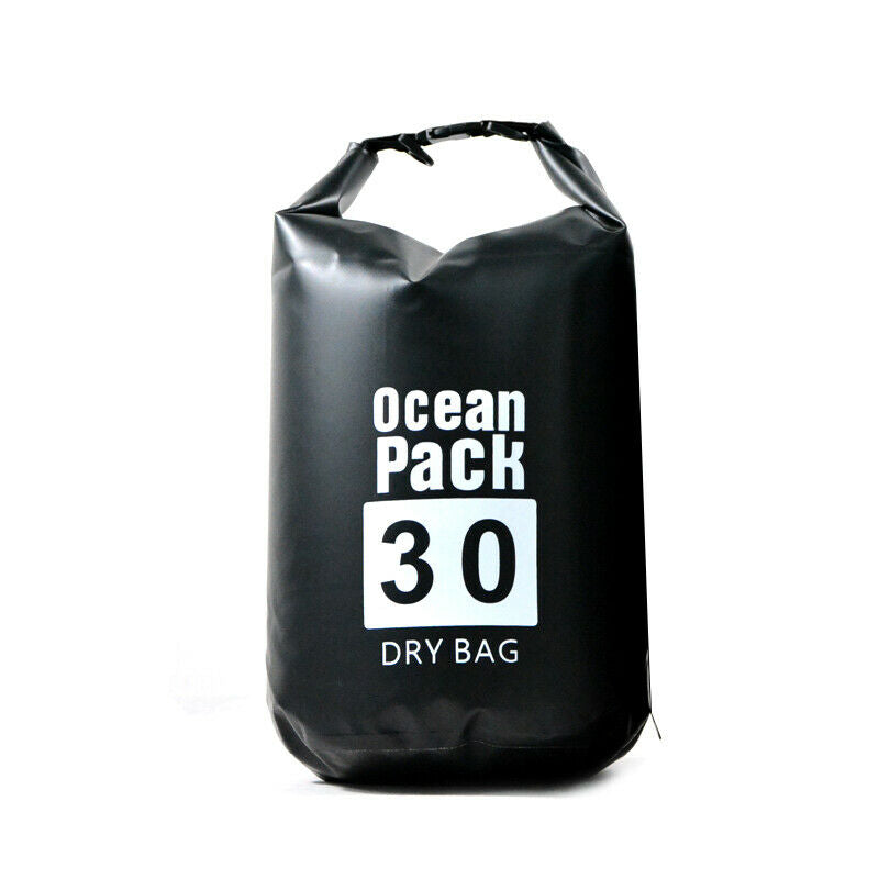 30L PVC Waterproof Dry Bag Boating Camping Rafting Sack Motorcycle Shoulder Bag