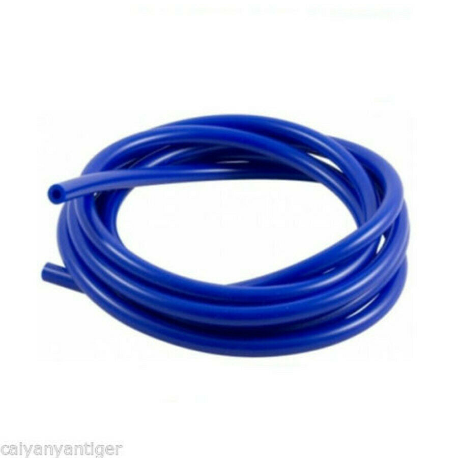 Auto Car 4mm Blue Silicone Vacuum Tube Hose Pipe Silicon Tubing 16.4ft 5 Meters