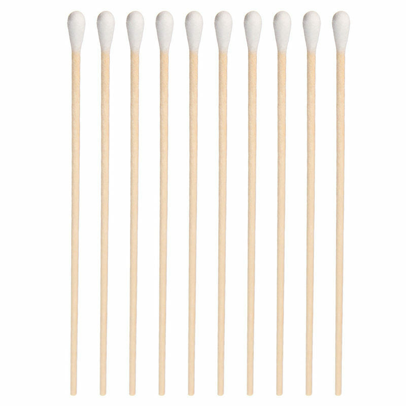 Cotton Swabs Swab Applicator 100 Pieces 6" Extra Long Wood Handle Sturdy