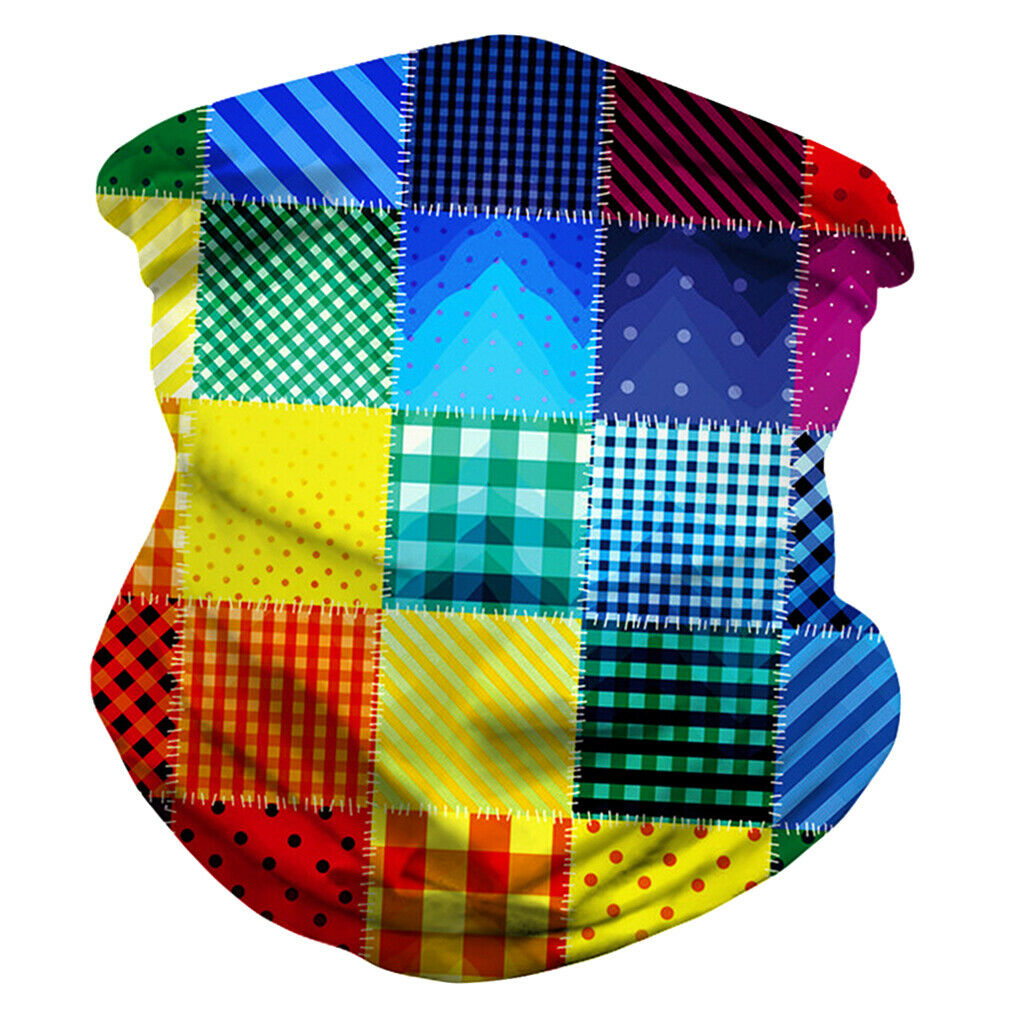 4PCS Women Mens Soft Bandana Face Balaclava Neck Riding Headwear Mouth Cover