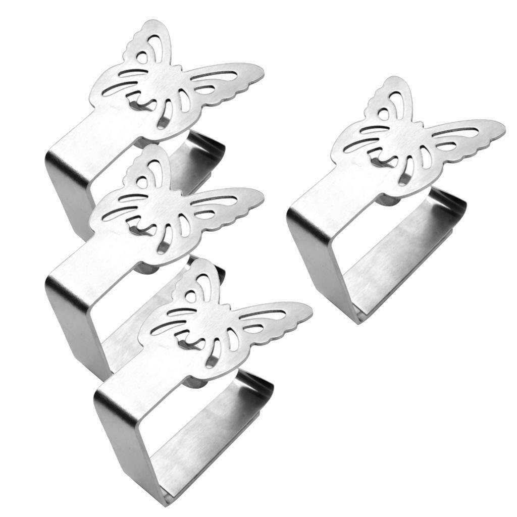 Flexible Stainless Steel Picnic Table Cloth Tablecloth Clips for Outdoor