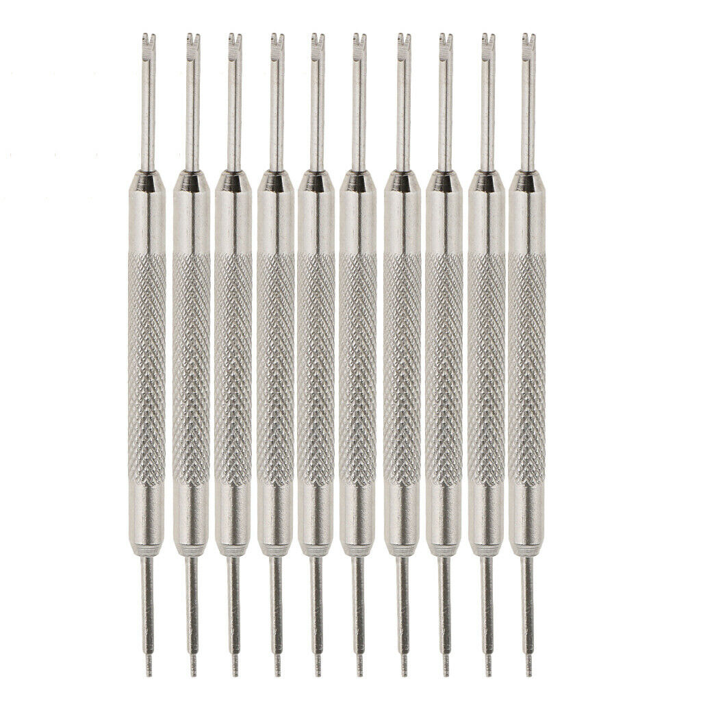 10pcs Stainless Steel Watch Band Spring Case Opener Kit Link Pin Remover Repair
