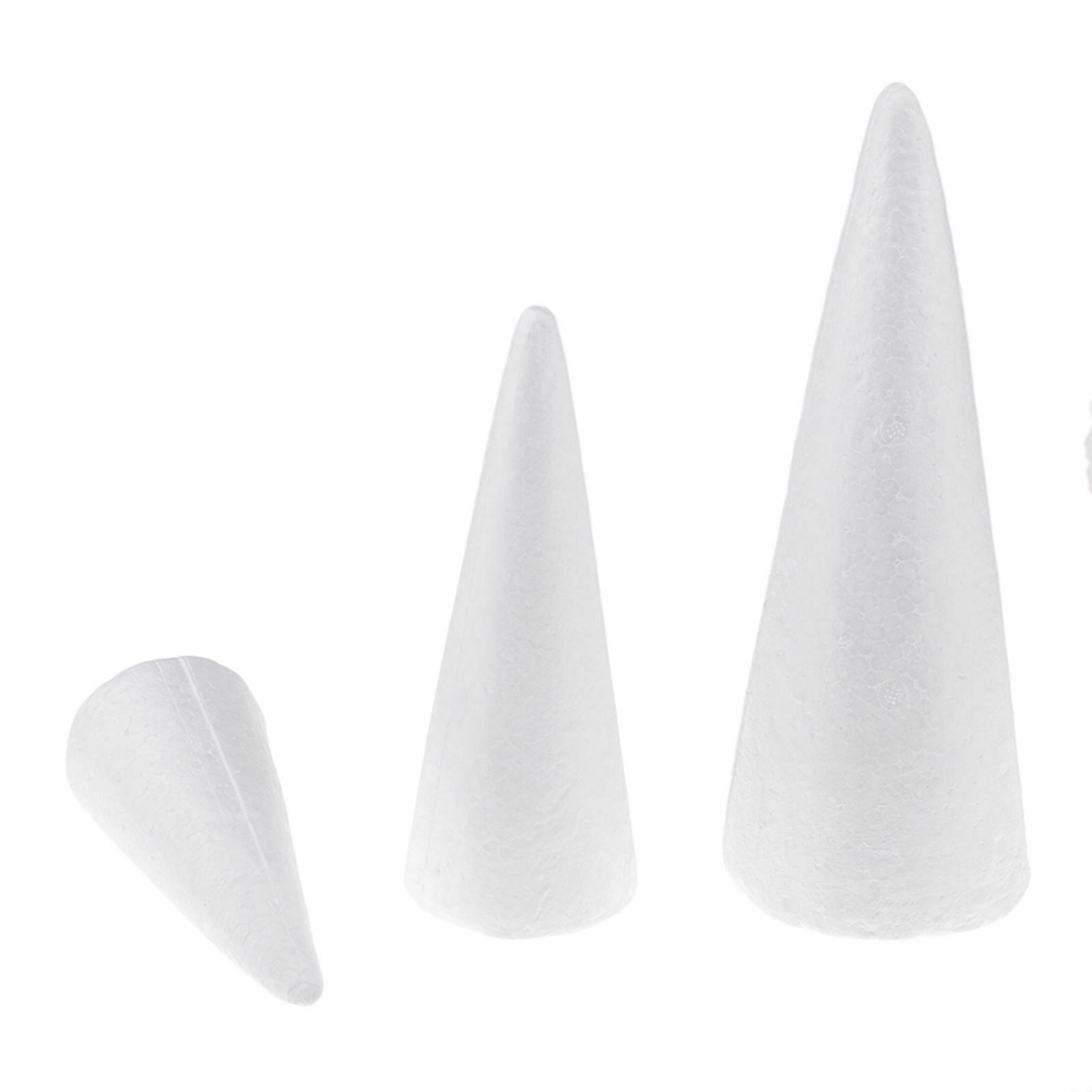 6 Pcs/set Cone Foam Shapes Decoration Styrofoam Toys Christmas Gift