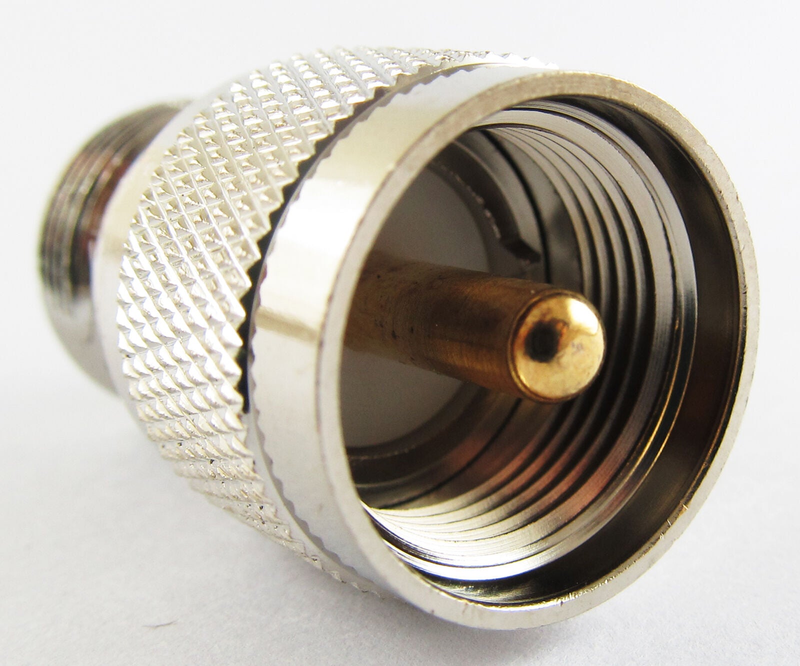 1x Brass N-Type Female Jack to UHF PL-259 male Plug straight RF Coaxial Adapter