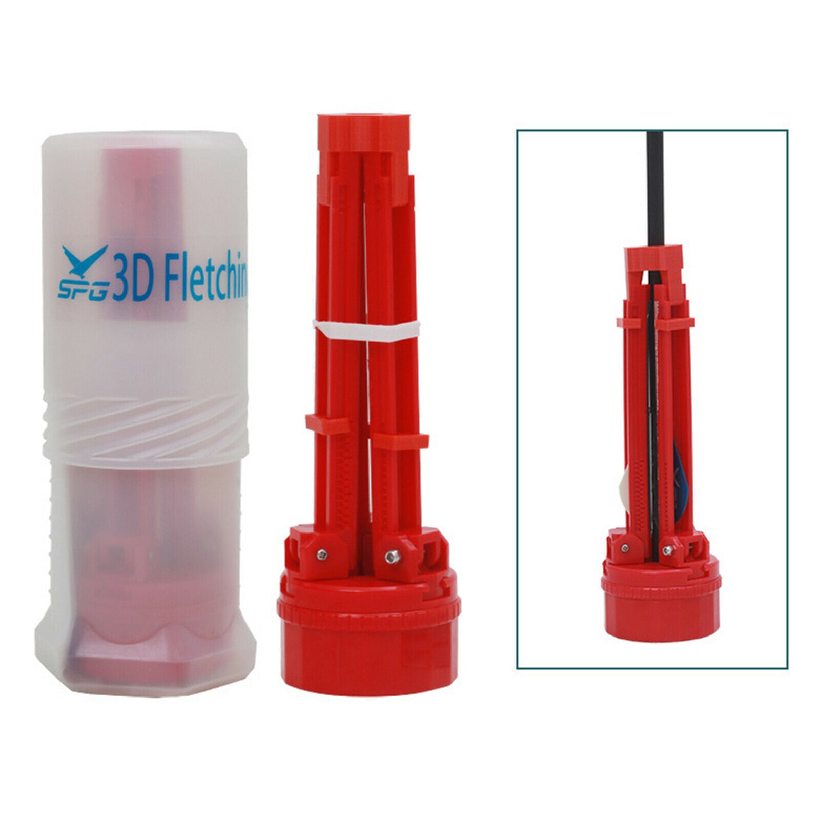 Cylindric Archery Fletching Jig Vanes Plastic Fletches Arrows Accessories