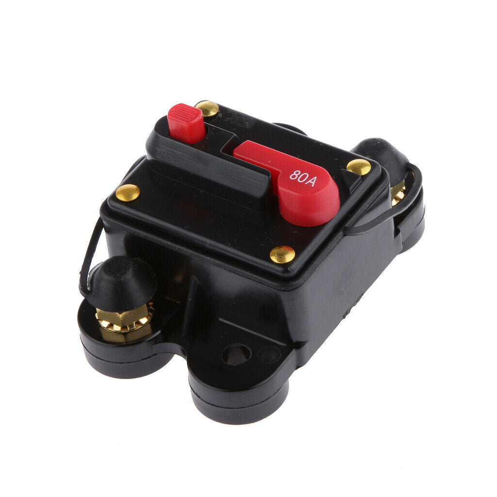 Mini Manual Reset Circuit Breaker 12v 24v Car Auto Boat Audio Fuse Holder