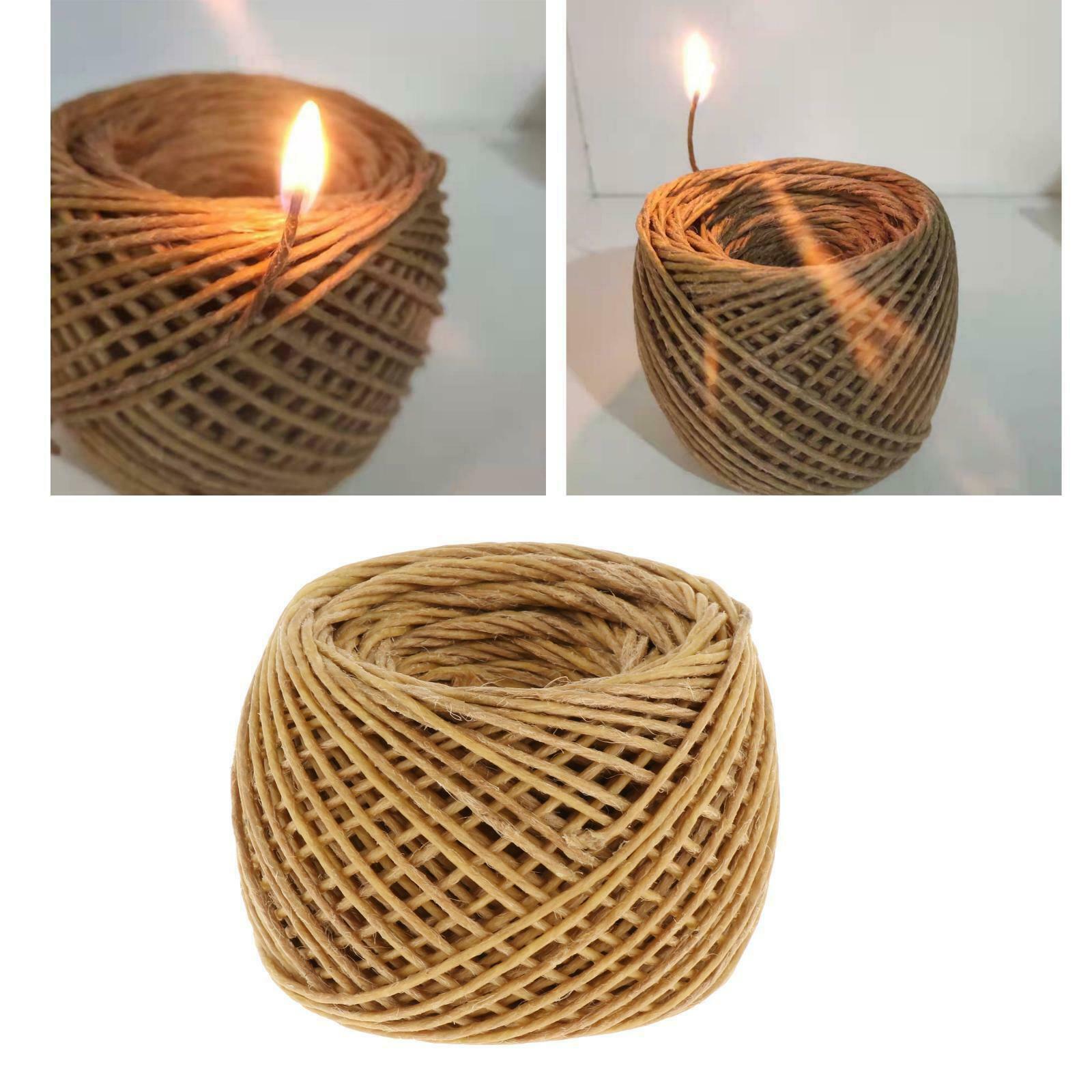200ft Premium Hempwick Candle   Handmade with Beeswax Coating Craft Rope