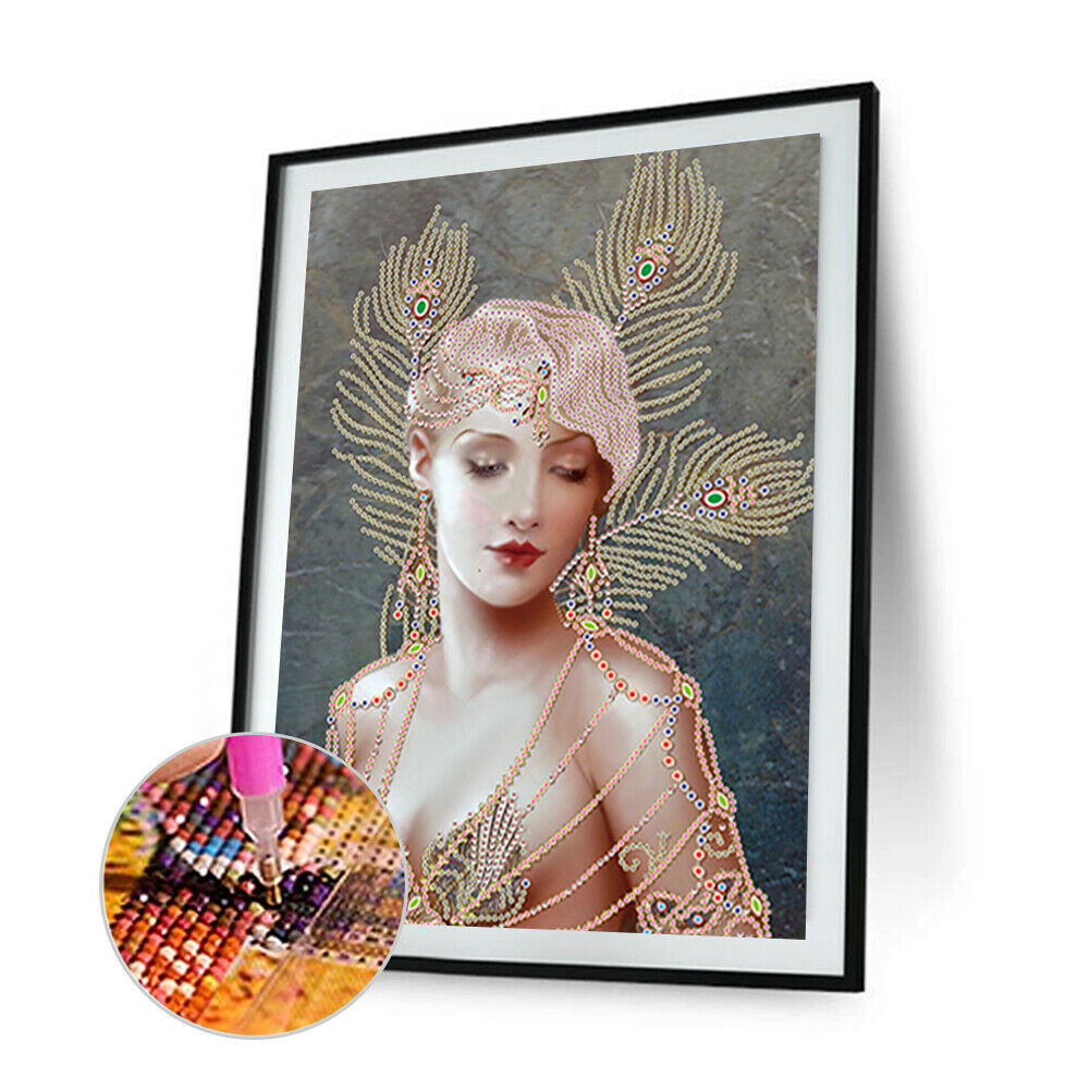 5D DIY Part Drill Special-shaped Diamond Painting Sexy Beauty Mosaic Kit @