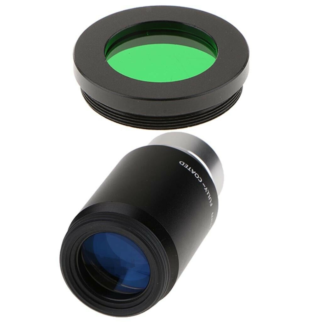 Plossl Eyepiece 32mm Focal Length for 1.25inch Standard Telescope + Green Filter