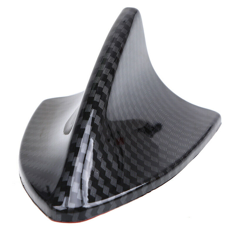 Universal Car Auto Shark Fin Roof Antenna Carbon Fiber Style Exterior Decorative