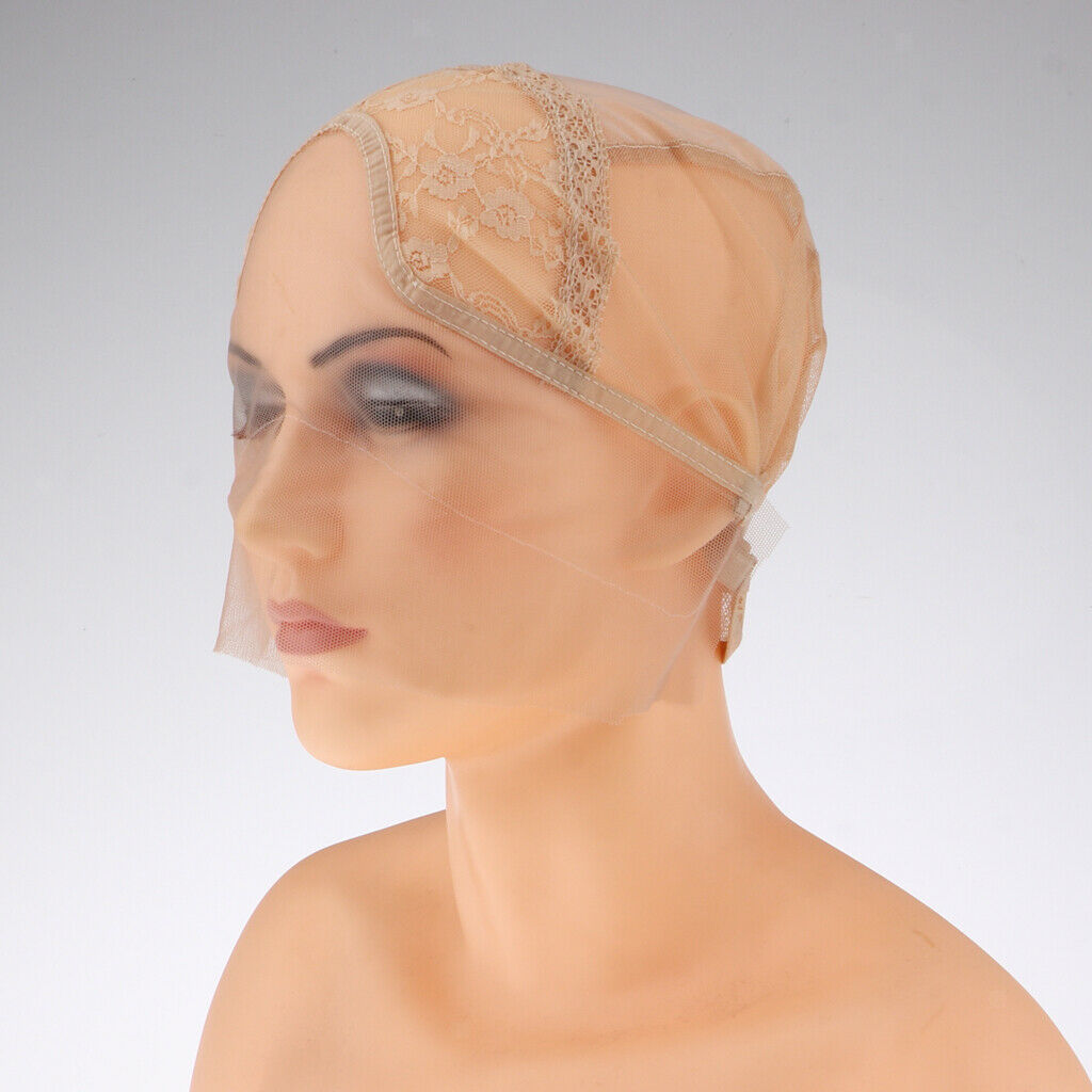 Durable Weaving Wig Lace   for Wig Making with Adjustable Strap Beige