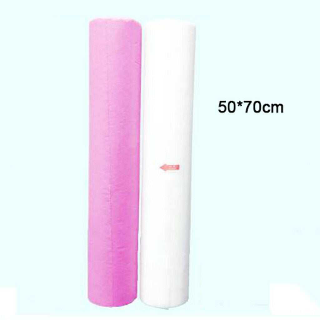 100 Pcs 2 Rolls Disposable Bed Sheets for Beauty & Massage Salons 50x70cm Pink