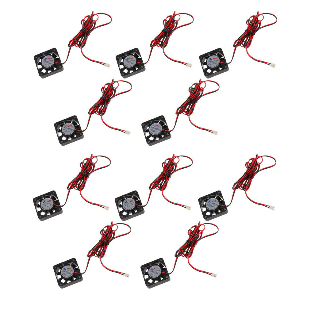 10x Brushless Cooling Fan DC 24V 4010 9 Blade 40x40x10mm 2Pin Sleeve-bearing