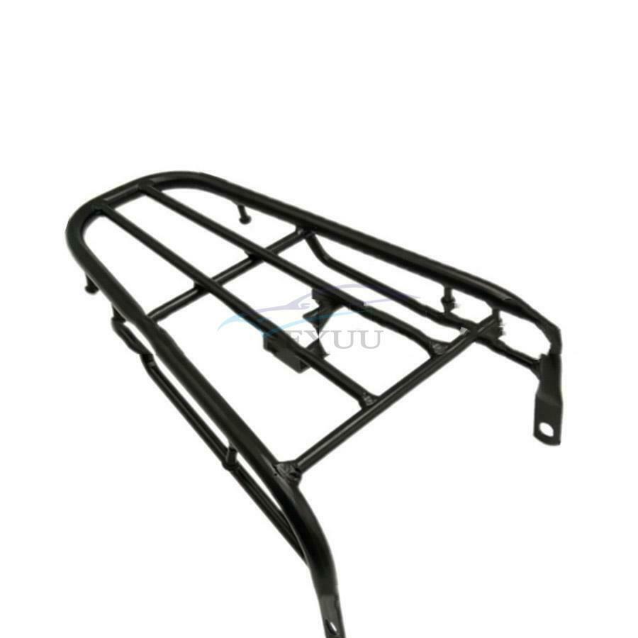 1× 34cm×23cm Aluminum Black Motorcycle Rear Luggage Rack Cargo Frame Tail Holder