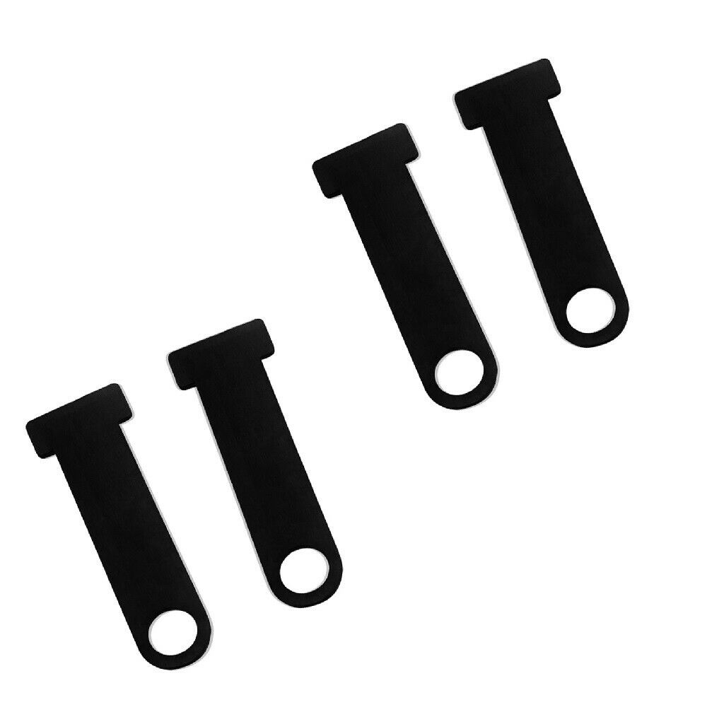 2Pairs Helmet Lock Attachment Anti-theft for Buckle Black Stainless for Suzuki